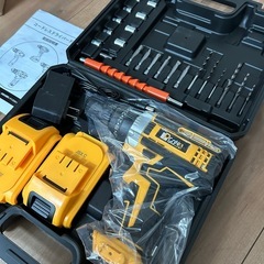 1台3役　電動ドライバー 電動ドリル　充電式　安全ロック　コードレス　安全ロックの画像