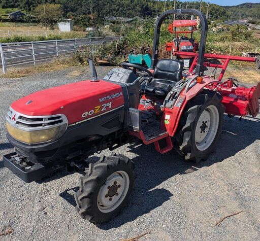 鹿児島発　三菱　24馬力　ディーゼルトラクターGOZ24　パワステ、モンローオート　逆転　爪新品交換済み