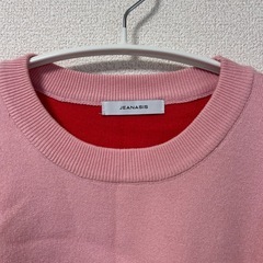 【JEANASIS】ラインオーバーニットの画像