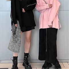【JEANASIS】ラインオーバーニットの画像