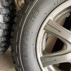 中古　トーヨースパイクタイヤ2本セットの画像