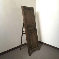 木製　スタンド型　ヴィンテージ風　　姿見の画像