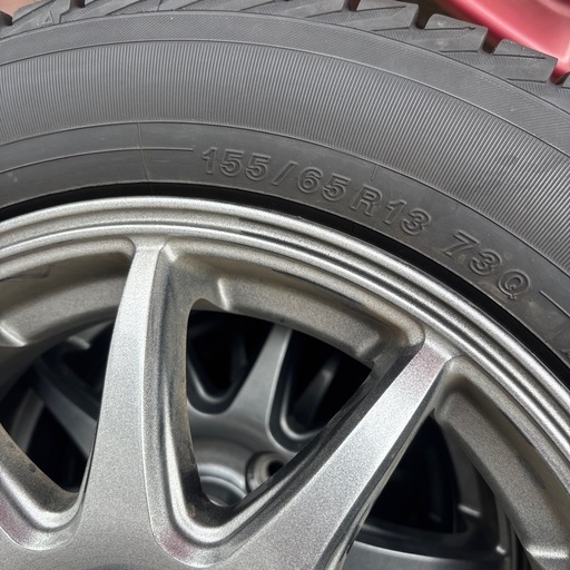13インチ、スタッドレスタイヤ、アルミホイール付(軽自動車用)