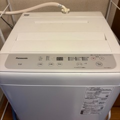 Panasonic　洗濯機+洗濯機の棚の画像