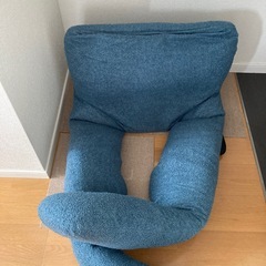 タンスのゲン　座椅子　青の画像