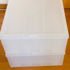 無印良品 ポリプロピレン 衣装ケース 小2個 セットの画像