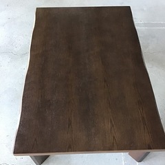 フラットタイプ　家具調こたつ　テーブル　座卓　中古品　※強弱つまみ折れありの画像