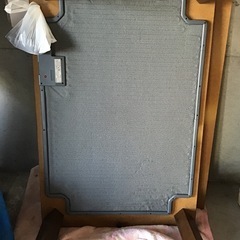 フラットタイプ　家具調こたつ　テーブル　座卓　中古品　※強弱つまみ折れありの画像