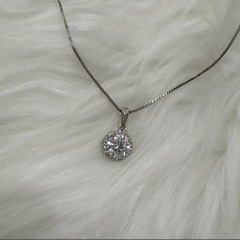 新品　モアサナイト　ネックレス　1ctの画像