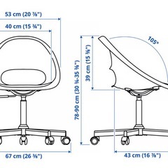 IKEA チェア　LOBERGET / MALSKÄRの画像