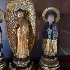 仏像 仏具 三体 まとめ 木製の画像