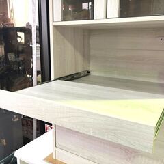 フクダクラフト ◆レンジボード◆ミニ食器棚 キッチン収納　594×400×1100(mm)の画像