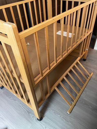 大和屋ベリーノベビーベッド＋側面クッション
