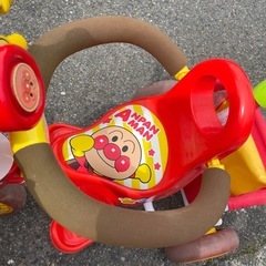 美品　アンパンマン三輪車(わくわくアンパンマンごうピースII)の画像