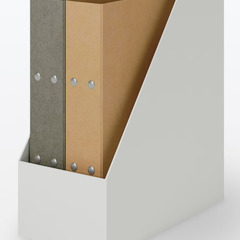 MUJI 無印良品　スタンドファイルボックス・ワイド　５個の画像
