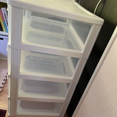 収納ケース　4段　ワイド　　の画像