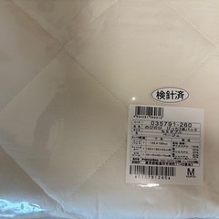 未使用セミダブルベット用パッド&シーツ&枕の画像