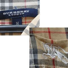 Burberry LONDON 長袖シャツ Mサイズ ノバチェック コットン100% ベージュ系 バーバリー ロンドン 服  札幌市 清田区 平岡の画像