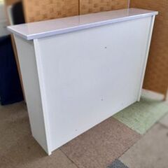 札幌【かわいい本棚 バイカラー 棚板×2枚】幅100cm 藤色×白 パープル×ホワイト ブックシェルフ 多目的棚 北20条店の画像