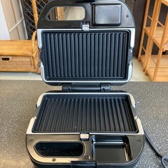K2510-163 Vitantonioワッフル&ホットサンドベーカー VWH-500 ブラック キズ汚れ有りの画像