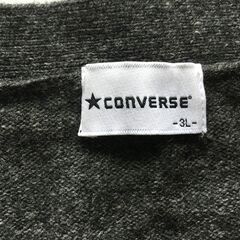 ダークグレー Vネックカーディガン サイズ : 2XL(3L)の画像