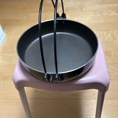 未使用品　すきやき鍋　２６㎝　シルバーストーン加工　箱入り
の画像