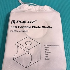 撮影ボックス 20cm LED付き　6色背景　カメラ　撮影　ジオラマ　フリマ　の画像