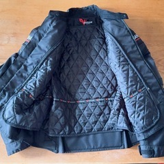 【美品】秋冬ナイロン製プロテクター付バイクジャケット上下XLの画像