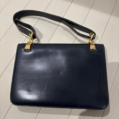 MADE IN ITARY イタリア製 ダークネイビー 
ハンドバッグの画像