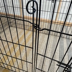 ペットサークル　トイレサークル　小型犬　ケージ　黒の画像