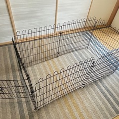 ペットサークル　トイレサークル　小型犬　ケージ　黒の画像