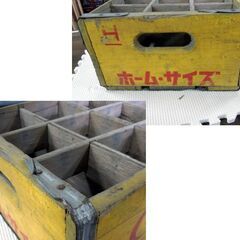 昭和レトロ Coca-Cola ホーム・サイズ 12本用収納ケース 木製 木箱 コカ・コーラ コレクション インテリア オブジェ 札幌市東区 新道東店の画像