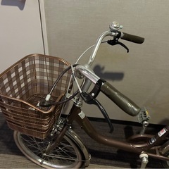 美品 パナソニック 24インチ 自転車　カゴ付き自転車　の画像