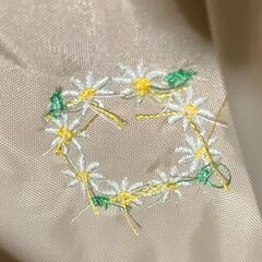 ユニクロ＊ラウンドミニショルダーバッグ＊刺繍カスタム済みの画像
