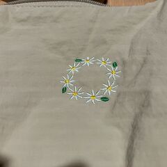 ユニクロ＊ラウンドミニショルダーバッグ＊刺繍カスタム済みの画像