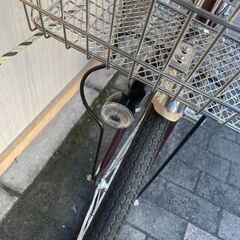 リサイクルショップどりーむ荒田店　No537 自転車　シティサイクル　２７インチ　ギア切り替え付き　LEDライト付き♪　紫の画像