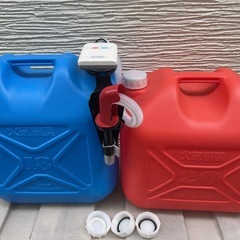  電動灯油ポンプ　灯油缶　ストーブ　石油ファンヒーターの画像