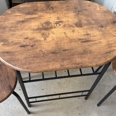 美品　オシャレ　ダイニングテーブル　カウンターテーブル　　オシャレ　二人用の画像