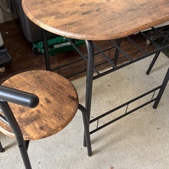 美品　オシャレ　ダイニングテーブル　カウンターテーブル　　オシャレ　二人用の画像