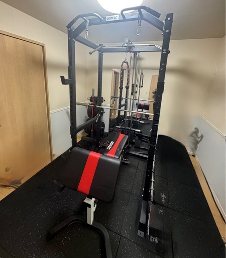 【超美品‼️】総額42万IROTEC パワーラック オリンピックバーベル プレート 超美品‼️】総額42万♪IROTEC パワーラック オリンピックバーベル