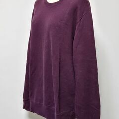 UNIQLO ユニクロ トレーナー スウェット 濃い紫 XL 長袖 レディースの画像