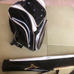 野球バッグとバットケースセットの画像