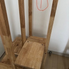 木製ハンガーラックの画像