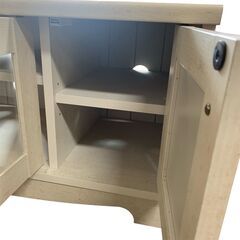 テレビ台 ローボード テレビボード ホワイト系 収納棚 家具 札幌 東区の画像