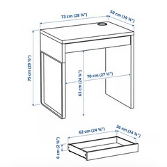 IKEA テーブル デスク チェア セット ミッケの画像
