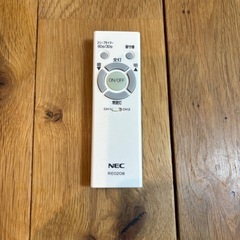 LEDシーリングライト　リモコン付き　NECの画像