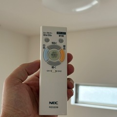 (決まりました！)NEC RE0209 天井証明 リモコンつきの画像