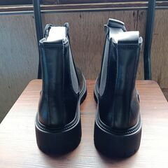 新品 23cm レディース ブーツ ブラック 厚底 シューズ 普段着 識別番号:【B012-S】の画像
