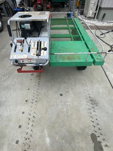 ◆動作品　アテックス 高床作業車 XGH505 農用運搬車 高床式 4馬力 リコイル 積載500kg クローラー 中古
