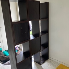 間仕切りびも使えるオープンシェルフ
の画像